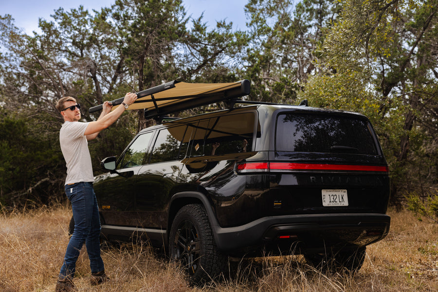 Kammok Vehicle Parts & Accessories Rivian X Kammok Crosswing Awning 7 Ft / Charcoal Gray
