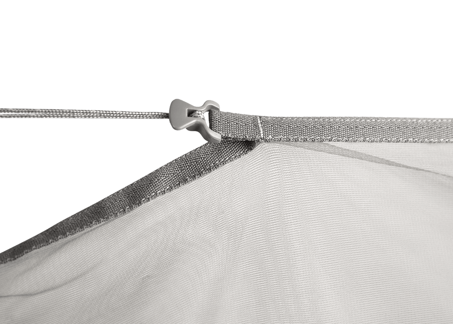 Close up of cinch strap of Kammok Insect Net Dragonfly