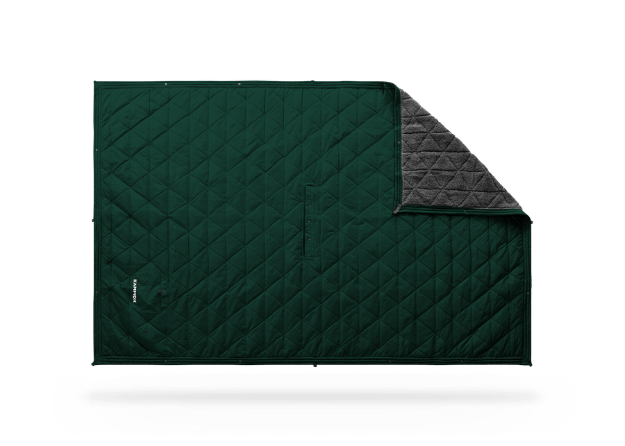 Studio Image of a Kammok Blanket Mountain Blanket Pine Green