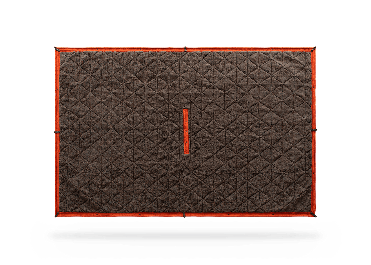 Studio Image of a the backside of a Kammok Blanket Mountain Blanket