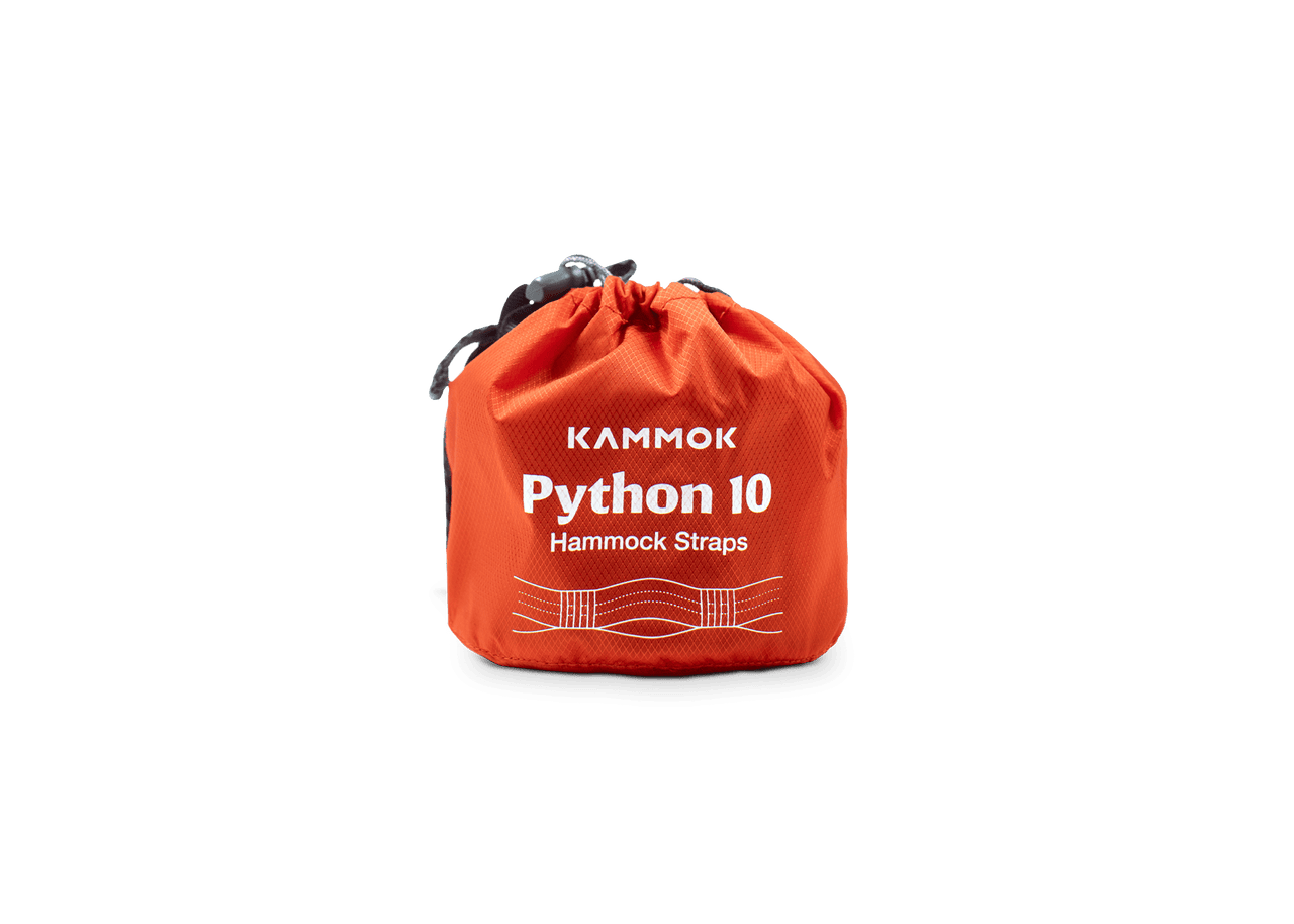 Studio Image of Kammok Suspension Python 10 in storage bag.