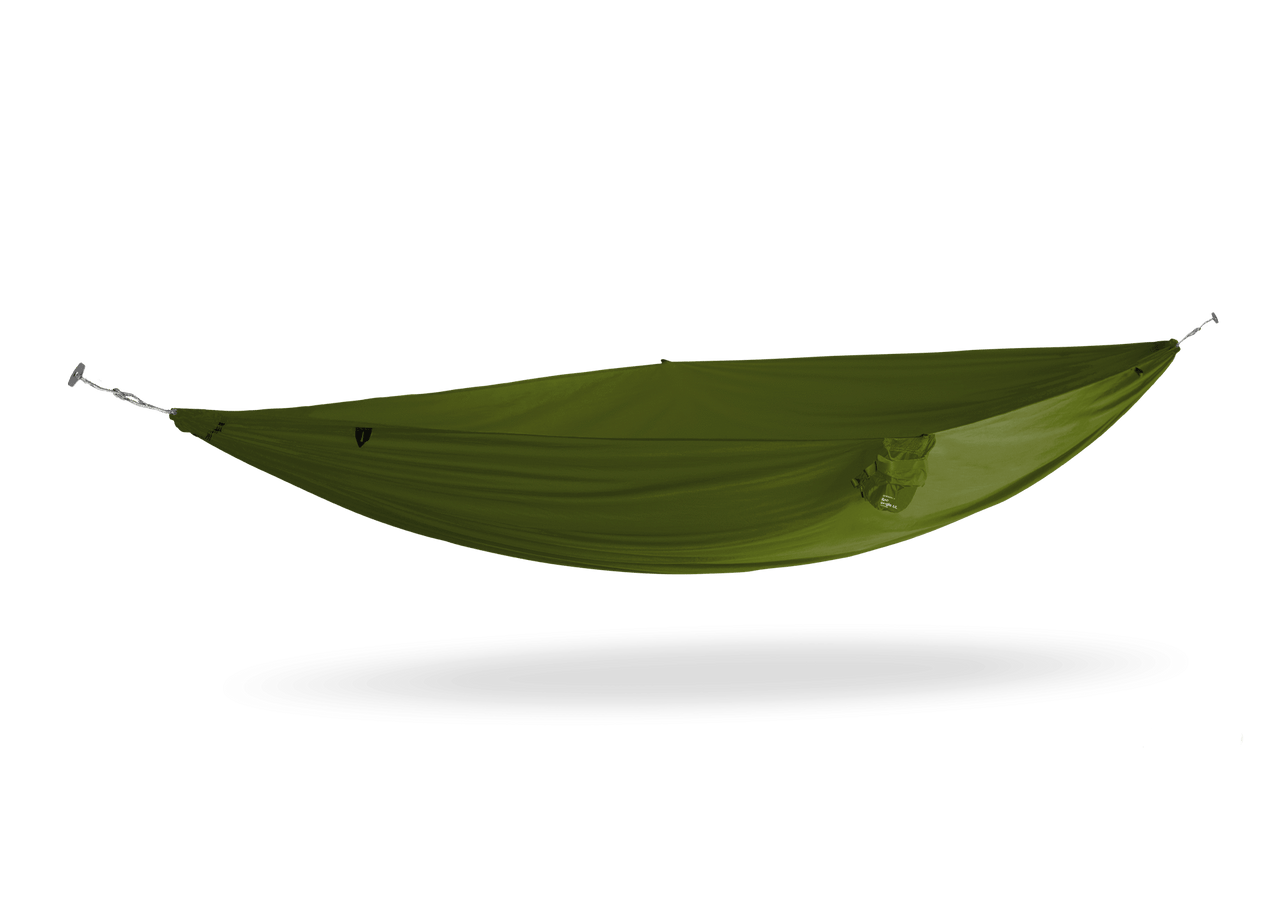 Studio Image of Kammok Hammock Roo Single UL Moss Green